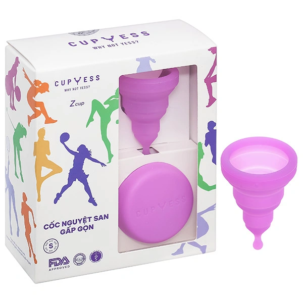 Cốc nguyệt san Cup Yess Gấp Gọn Z Cup Size S